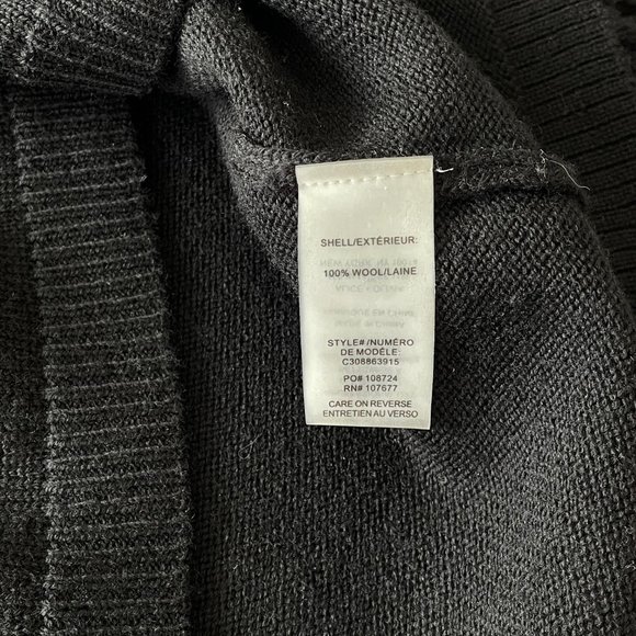 Alice + Olivia Black Wool Boatneck Sweater - Picture 10 of 14